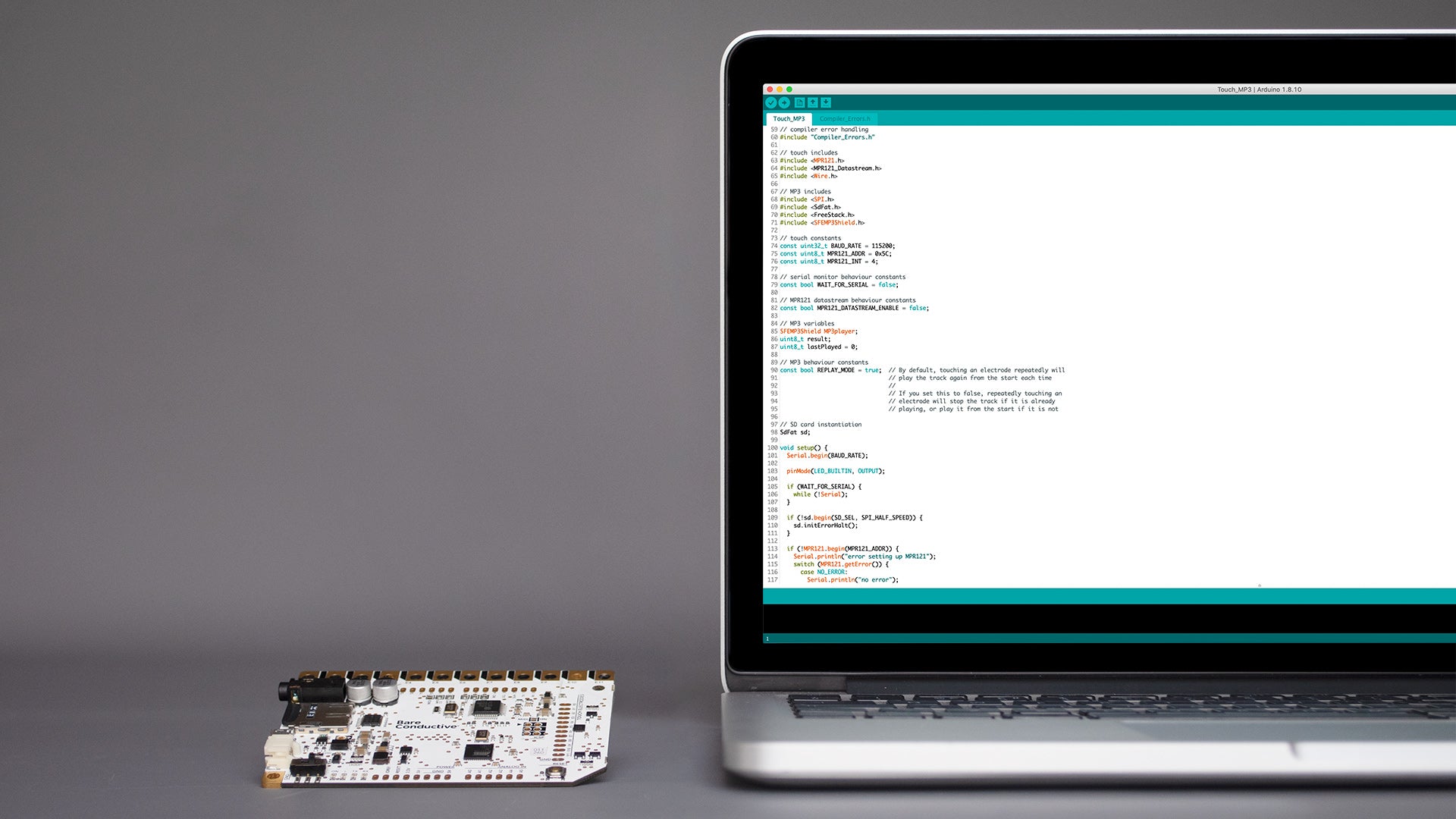 How To Change The Code On The Touch Board With The Arduino IDE