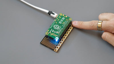 Use the LED on the Pi Cap to monitor the status of your project
