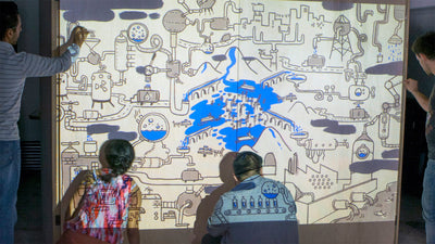 Mural Interactivo - Creating An Interactive Mural Within A Workshop